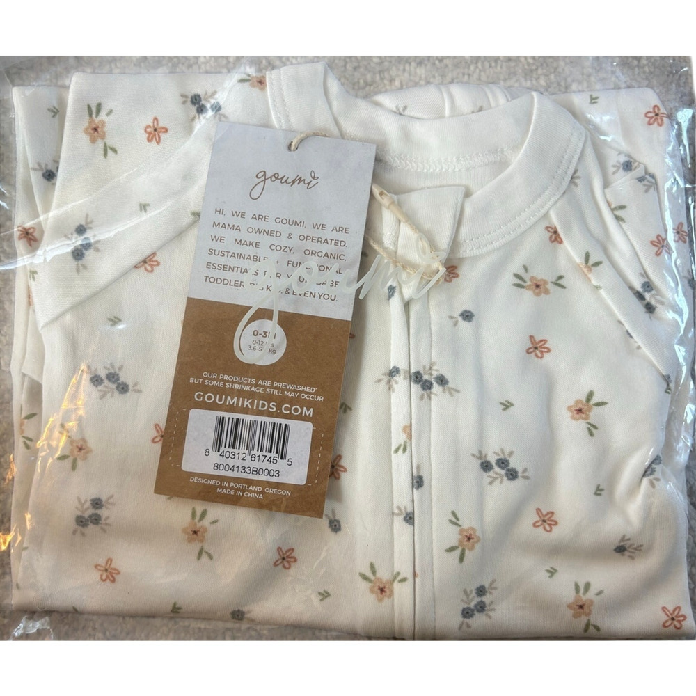 Goumi Grow with You Footie Snug Fit - Posey NWT 3-6 months - Picture 2 of 2
